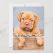 Beste Hondenmoeder Ooit Moederdag Custom Flat Kaar (Voorkant)