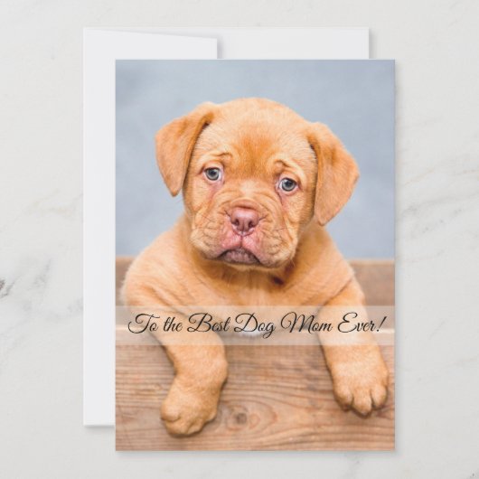 Beste Hondenmoeder Ooit Moederdag Custom Flat Kaar (Voorkant)