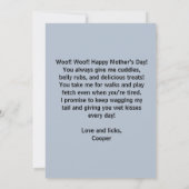 Beste Hondenmoeder Ooit Moederdag Custom Flat Kaar (Achterkant)