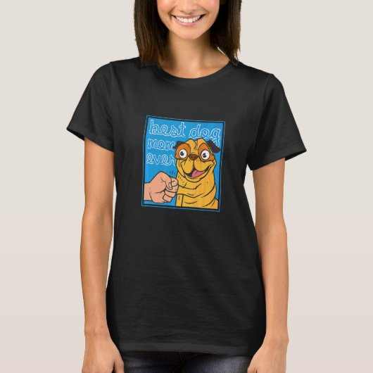 Beste Hondenmoeder Ooit Pug   T-shirt (Voorkant)