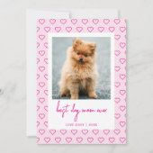 Beste Hondenmoeder Ooit Schattige Harten Foto Moed Kaart (Voorkant)