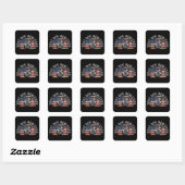 BESTE HONDENMOEDER Ooit  Vierkante Sticker (Vel)