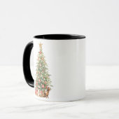 Beste Hondenmoeder Ooit Waterverf Kerst Doxus Mok (Voorkant links)