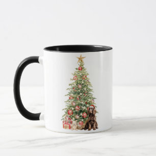 Beste Hondenmoeder Ooit Waterverf Kerst Spaniel Mok
