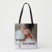 Beste Hondenmoeder ter Wereld Aangepaste Foto Gepe Tote Bag (Voorkant)