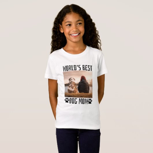 Beste Hondenmoeder van de Wereld T-shirt (Voorkant volledig)