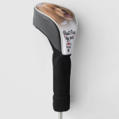 Beste hondenmoeder volgens Par met aangepaste hond Golfheadcover (Schuin)