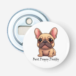 Beste Hondenpapa Franse Bulldog Huisdier Hond Dier Button Flesopener