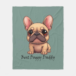 Beste Hondenpapa Franse Bulldog Huisdier Hond Dier Fleece Deken