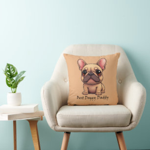 Beste Hondenpapa Franse Bulldog Huisdier Hond Dier Kussen