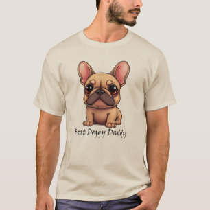 Beste Hondenpapa Franse Bulldog Huisdier Hond Dier T-shirt