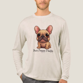 Beste Hondenpapa Franse Bulldog Huisdier Hond Dier Tri-Blend Shirt