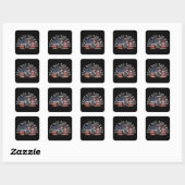 BESTE HONDENPAPA OOIT-Shirt Vierkante Sticker (Vel)