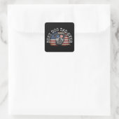 BESTE HONDENPAPA OOIT-Shirt Vierkante Sticker (Tas)