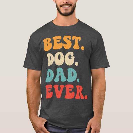 Beste hondenpapa ooit t-shirt (Voorkant)