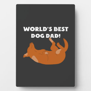 Beste hondenpapa ter wereld! fotoplaat