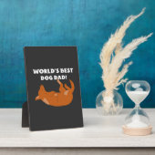 Beste hondenpapa ter wereld! fotoplaat (Zijkant)