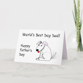 Beste hondenpapa ter wereld Gefeliciteerd Vaderdag Kaart