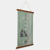 Beste hondentrainer ooit houten wandtapijt hangend wandkleed (Gebogen)