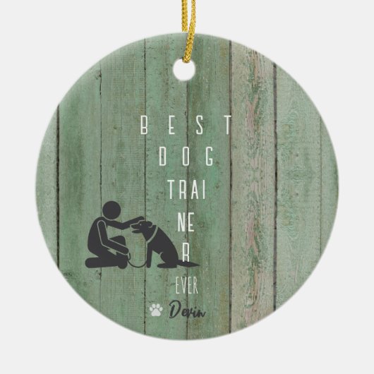 Beste hondentrainer ooit kerstcadeau Ornament (Voorkant)