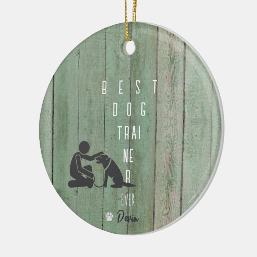 Beste hondentrainer ooit kerstcadeau Ornament (Links)