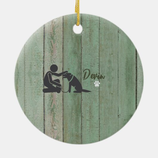 Beste hondentrainer ooit kerstcadeau Ornament (Achterkant)