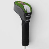 BESTE HONDENVADER Aangepaste foto Vaderdag Golfheadcover (Schuin)