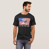 Beste hondenvader ooit Amerikaanse vlag Rhodesian T-shirt (Voorkant volledig)