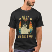 Beste hondenvader ooit Border Collie Vaderdag Gift T-shirt (Voorkant)