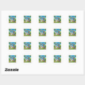 Beste hondenvader ooit Cartoon grote Sticker (Vel)