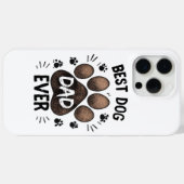 Beste hondenvader ooit – Cute Paw Print hondenlief Case-Mate iPhone Case (Achterkant (horizontaal))