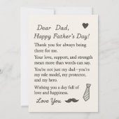 Beste hondenvader ooit flat Kaarten vaders dag ges (Achterkant)