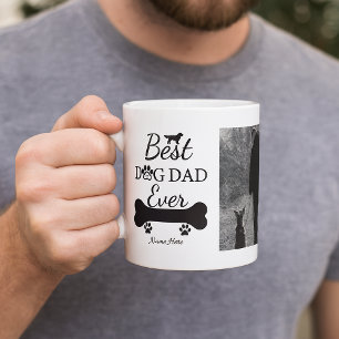 Beste hondenvader ooit Gepersonaliseerde foto Koffiemok