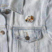 Beste hondenvader ooit grappige huisdier foto ronde button 3,2 cm (In situ)