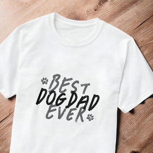 Beste hondenvader ooit moderne zwarte en grijze gr t-shirt