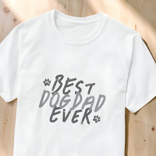 Beste hondenvader ooit moderne zwarte en grijze gr t-shirt