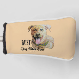 Beste hondenvader ooit Pit Bull Brindle  Golfheadcover