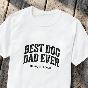 Beste hondenvader ooit sinds aangepast jaar retro t-shirt