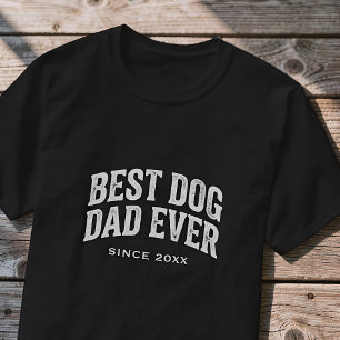 Beste hondenvader ooit sinds aangepast jaar retro t-shirt