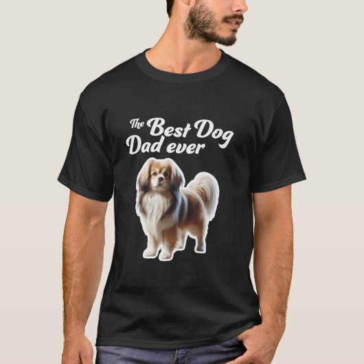 Beste hondenvader ooit - Tibetaanse Spaniel T-shirt (Voorkant)