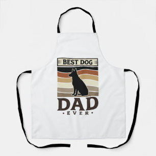 Beste hondenvader ooit vintage ontwerp voor honden schort