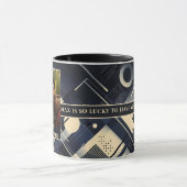 Beste hondenvader ooit voor hem Foto Mok 011 (Midden)