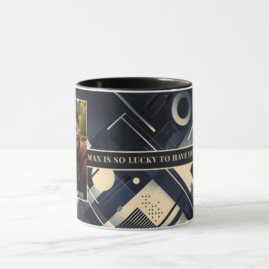 Beste hondenvader ooit voor hem Foto Mok 011 (Midden)