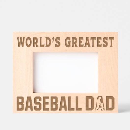 Beste Honkbal Vader Ter Wereld Gegraveerde Lijstjes (Voorkant)