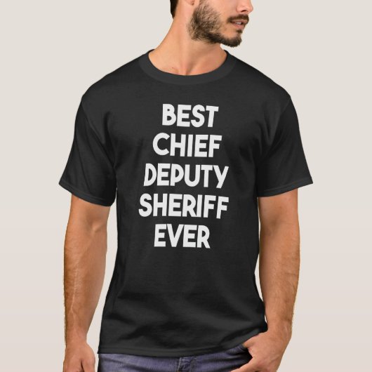 Beste hoofdcommissaris ooit t-shirt (Voorkant)