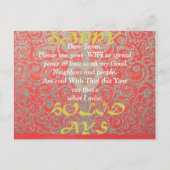 Beste horizontale Sjabloon van het Briefkaart van  (Voorkant)