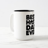 Beste Host Pap ooit Tweekleurige Koffiemok (Voorkant links)