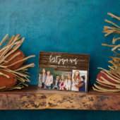 Beste Hout Papa Opa Kleinkinderen Foto Collage Fotoplaat (Zijkant)