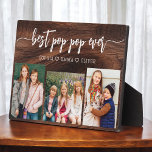 Beste Hout Pop Pop Opa Fotocollage Fotoplaat<br><div class="desc">Leg de liefde tussen Pop Pop en zijn kleinkinderen vast met onze opa kleinkinderen Fotocollage Plaque. Deze gepersonaliseerde plaquette is voorzien van een hartverwarmende fotocollage, die prachtig gekoesterde momenten toont die Papa en zijn geliefde kleinkinderen delen. Rondom de foto's is de vertederende titel "Poppy", die een speciaal tintje aan het...</div>