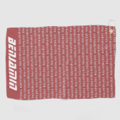 Beste Hubby Ever Persoonlijk Golfhanddoek (Horizontaal)